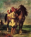 フェルディナンド・ヴィクトル・ユージーン 馬に乗るモロッコ人 ロマンチックなユージーン・ドラクロワ